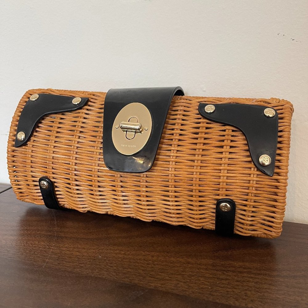 Kate Spade Wicker Clutch